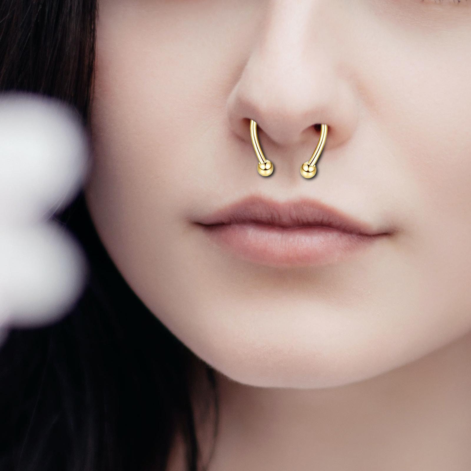 Body Jewelry Shop - Magnetyczny pierścień na nos ze stali