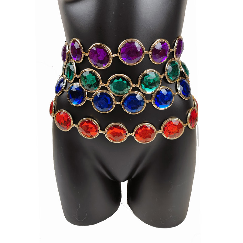 Body Jewelry High End - Łańcuszek z kamienia szlachetnego łańcuszek w
