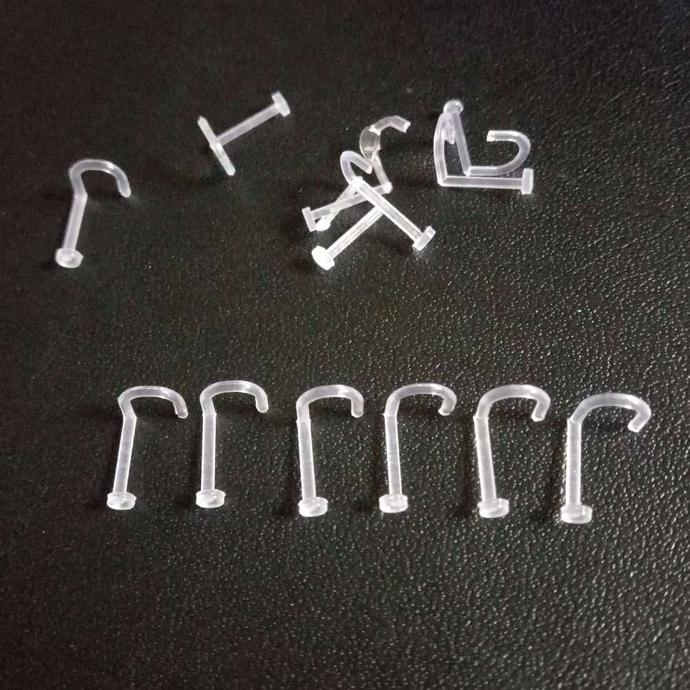 Body Jewelry Ideas - 60 szt. Przezroczyste akrylowe kolczyki do