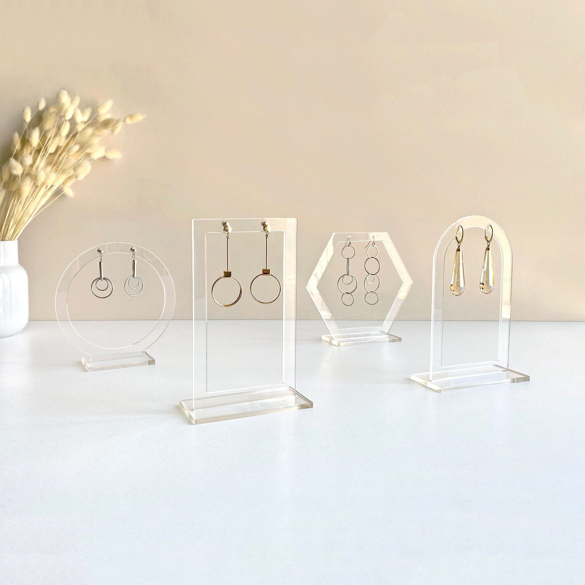 Body Jewelry Display - Stojak na kolczyki, przezroczysty akrylowy uchwyt