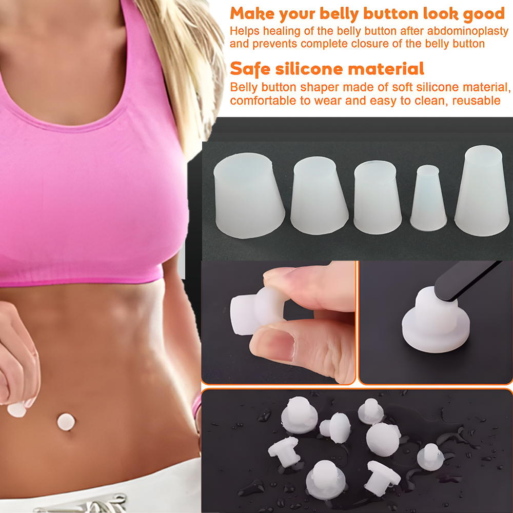 Body Jewelry Repair - 1-50 SZTUK Silikonowa Zatyczka do Pępka