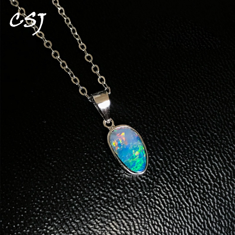 Body Jewelry Australia - CSJ oryginalne naturalne Australia Opal wisiorki