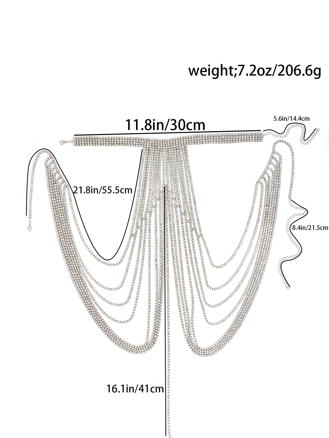 Luksusowy kryształowy łańcusze – Body Jewelry High End recenzja i cena
