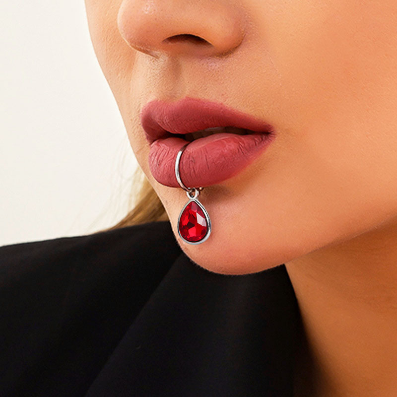 1Pc fałszywy Piercing Lip klip – Body Jewelry Labret recenzja i cena