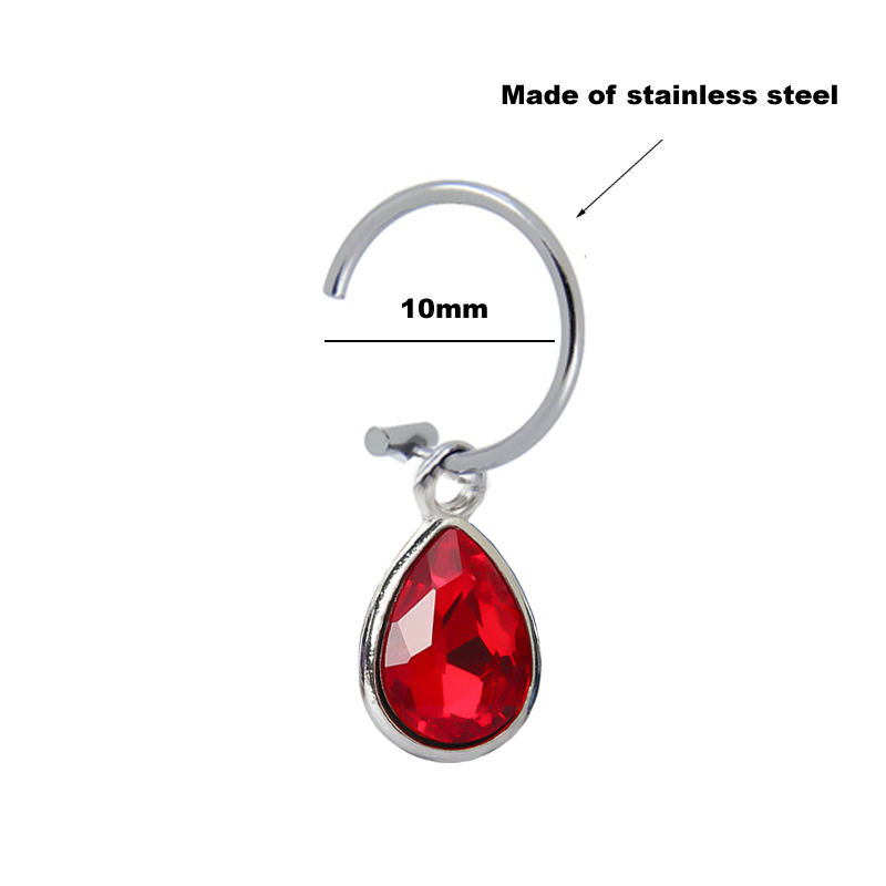1Pc fałszywy Piercing Lip klip – Body Jewelry Labret recenzja i cena