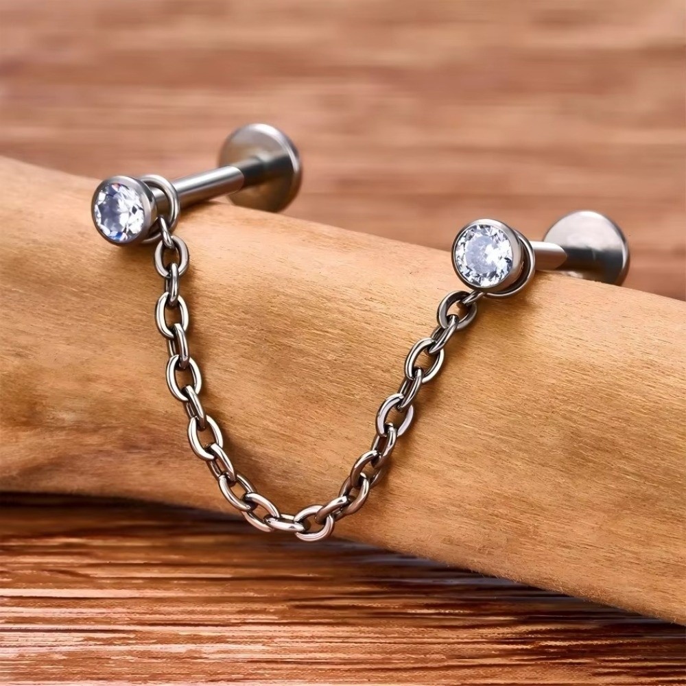 Modny tytanowy łańcuszek do no – Body Jewelry Labret recenzja i cena