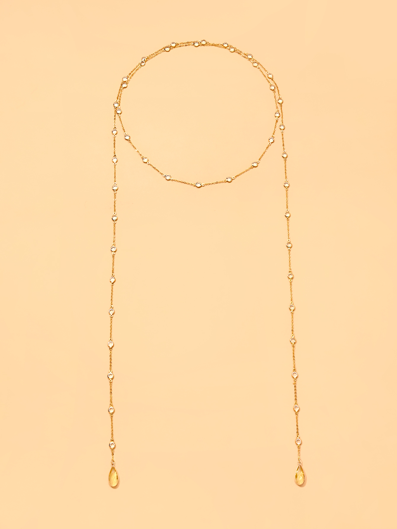 Pozłacany okrągły naszyjnik z  – Body Jewelry High End recenzja i cena