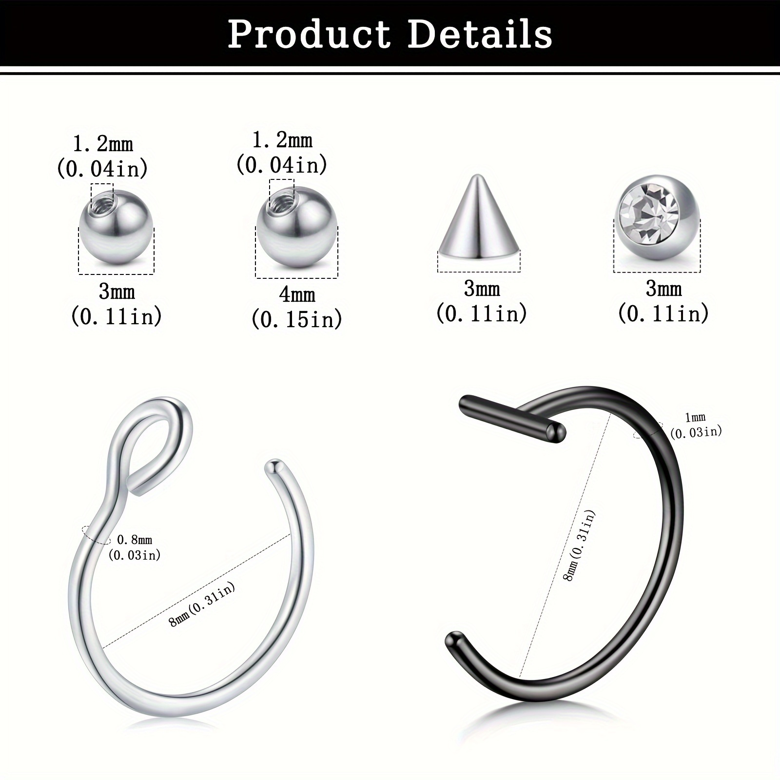Sztuczne piercingi, sztuczny k – Body Jewelry Labret recenzja i cena