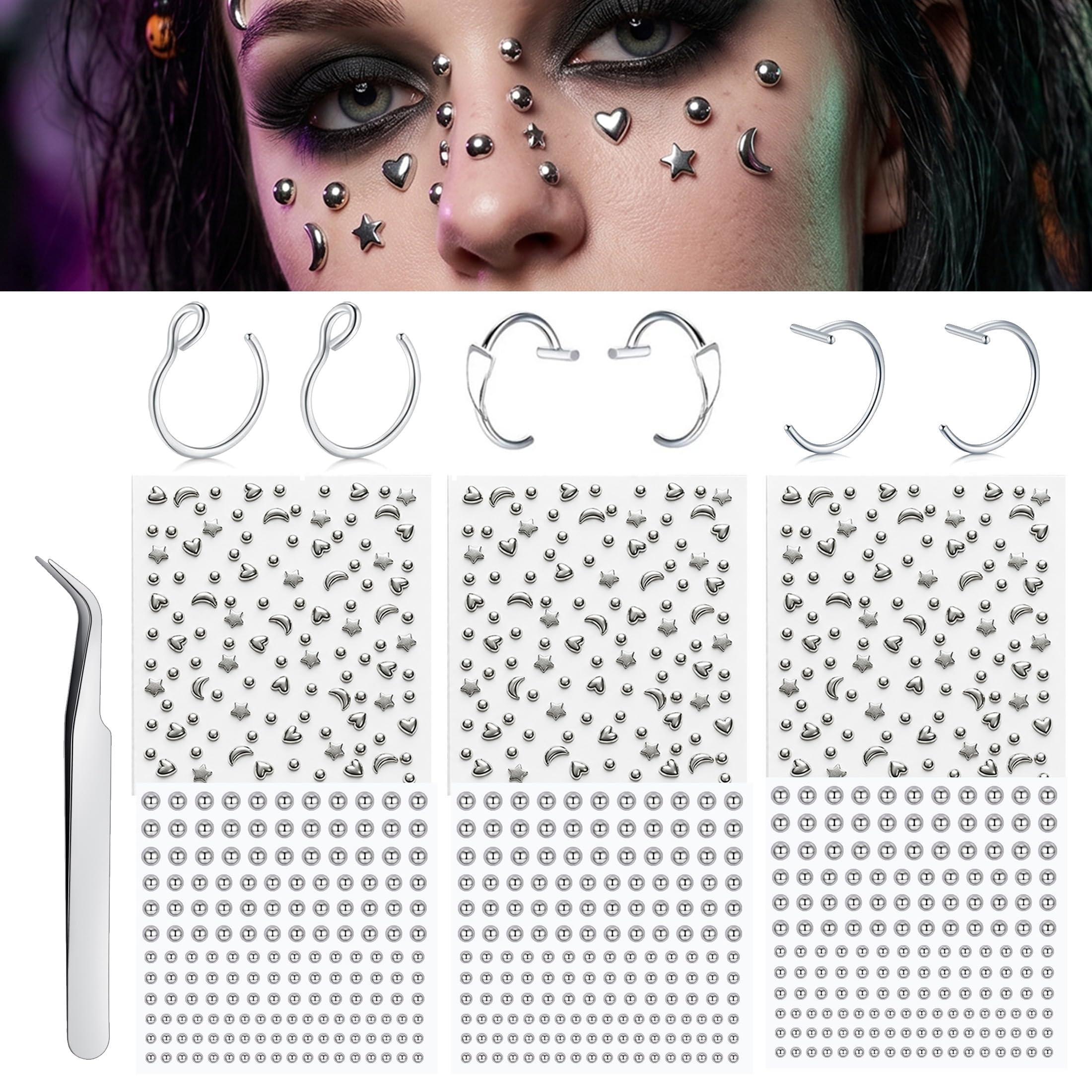 Sztuczne kolczyki, naklejane k – Body Jewelry Labret recenzja i cena