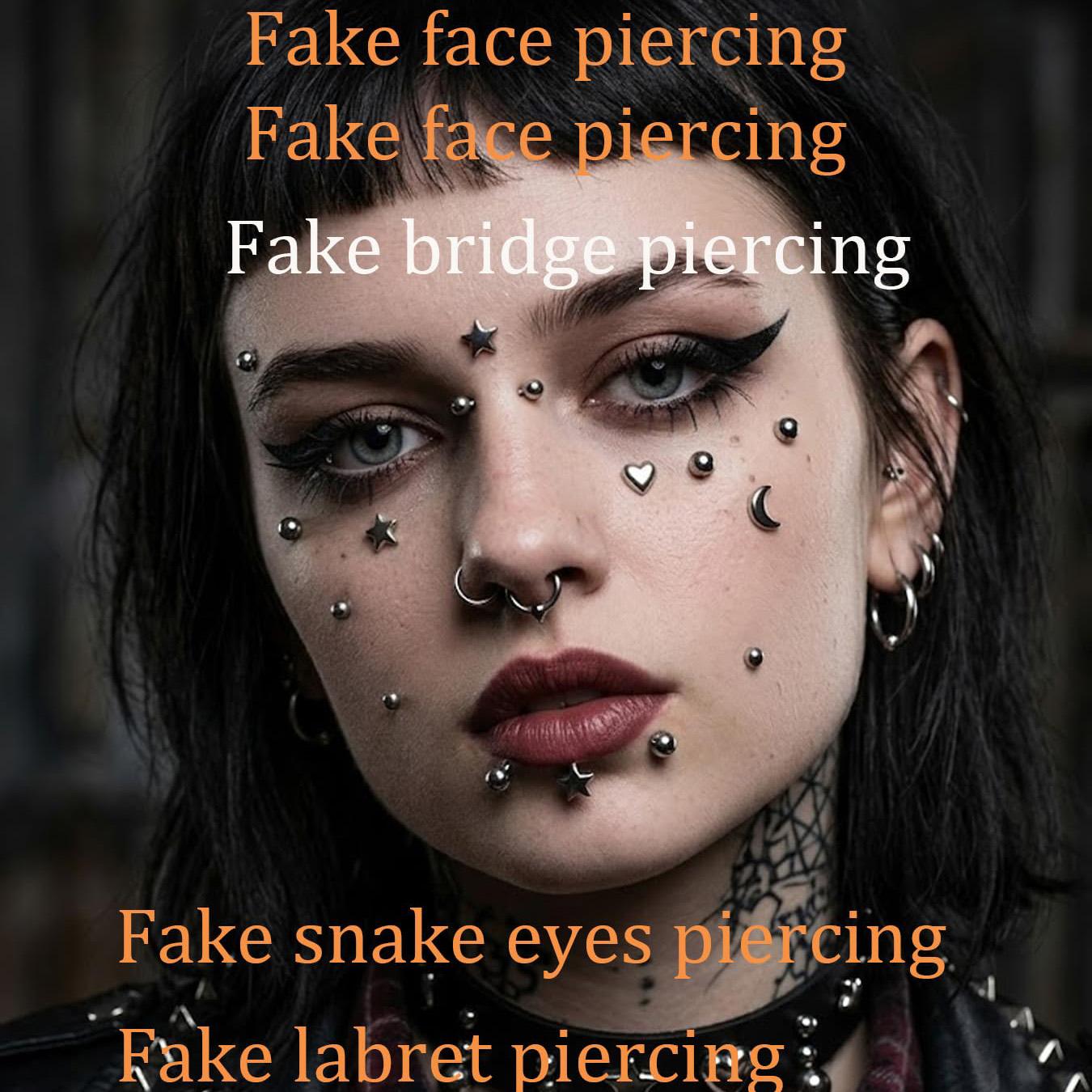 Sztuczne kolczyki, naklejane k – Body Jewelry Labret recenzja i cena
