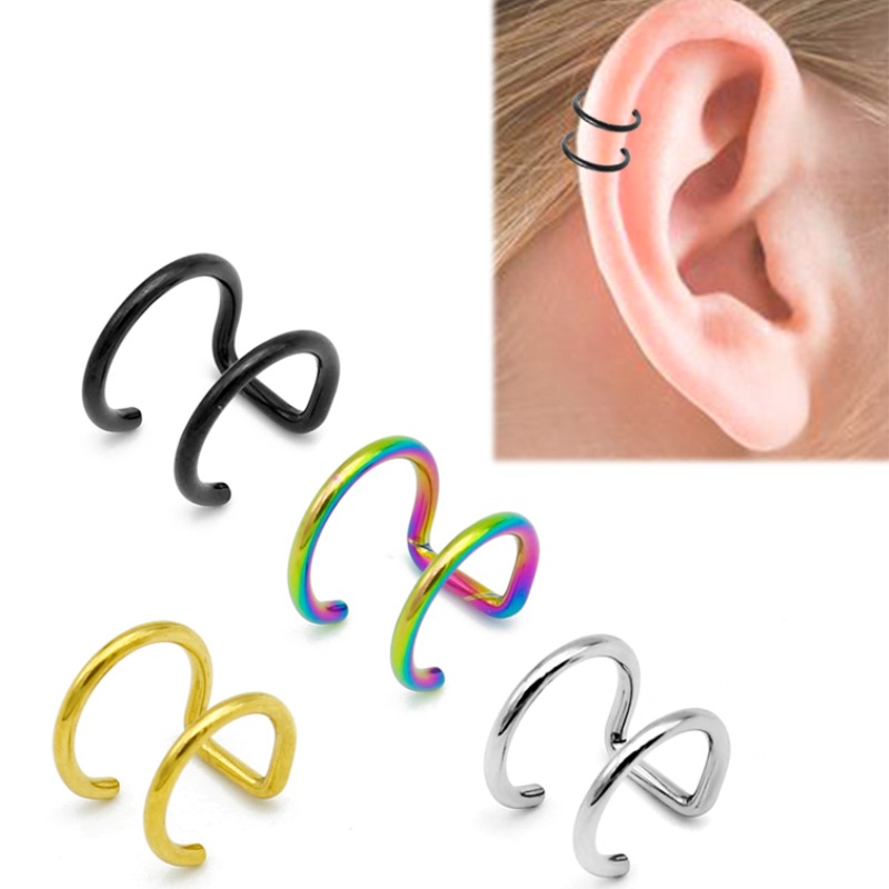 2 szt. Klipsy na ucho ze stali – Body Jewelry Labret recenzja i cena