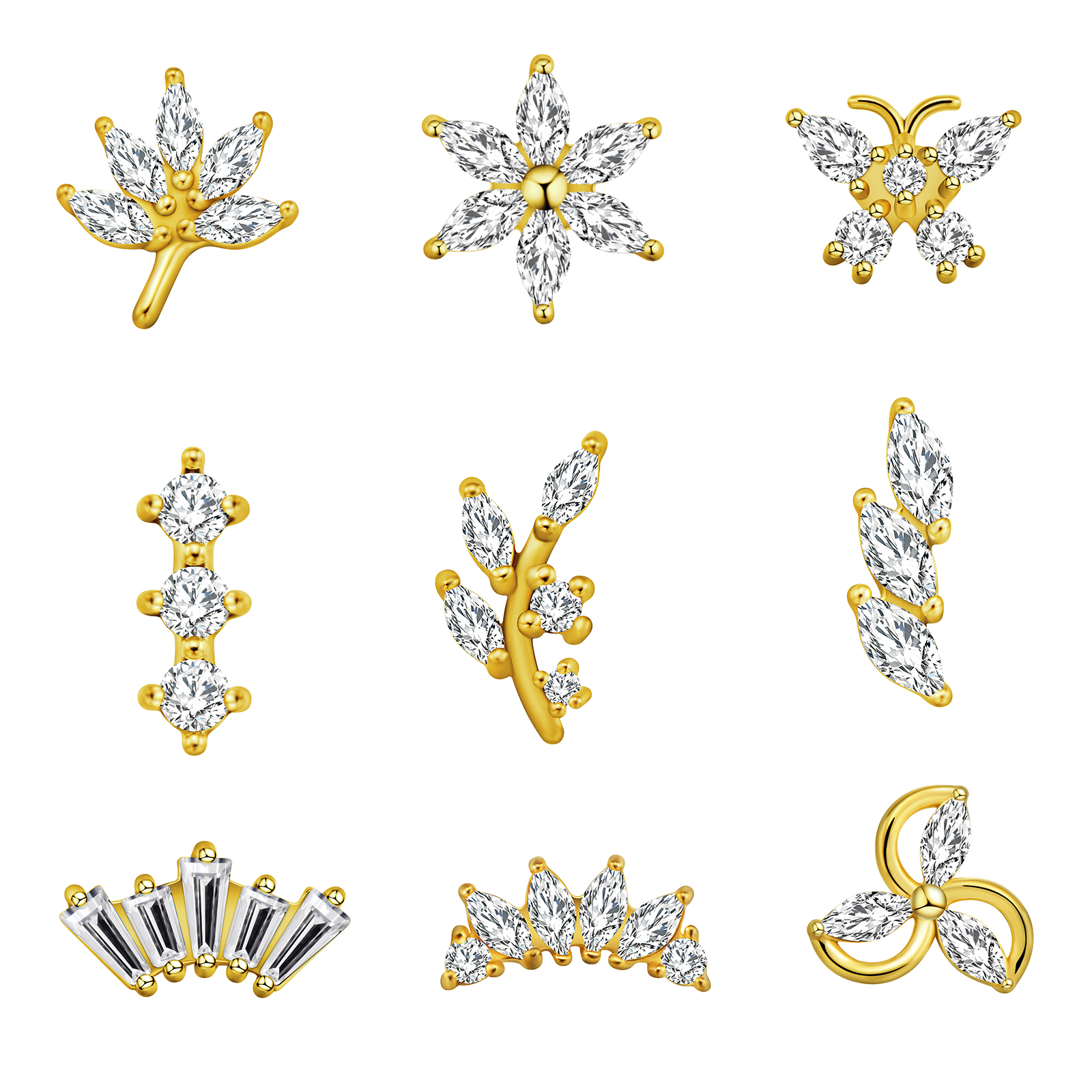 Liść klonu Labret Piercing gwi – Body Jewelry Labret recenzja i cena
