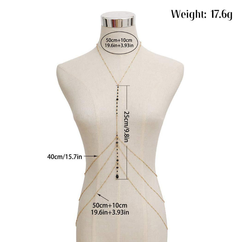 Seksowne wielowarstwowe frędzl – Body Jewelry Necklace recenzja i cena