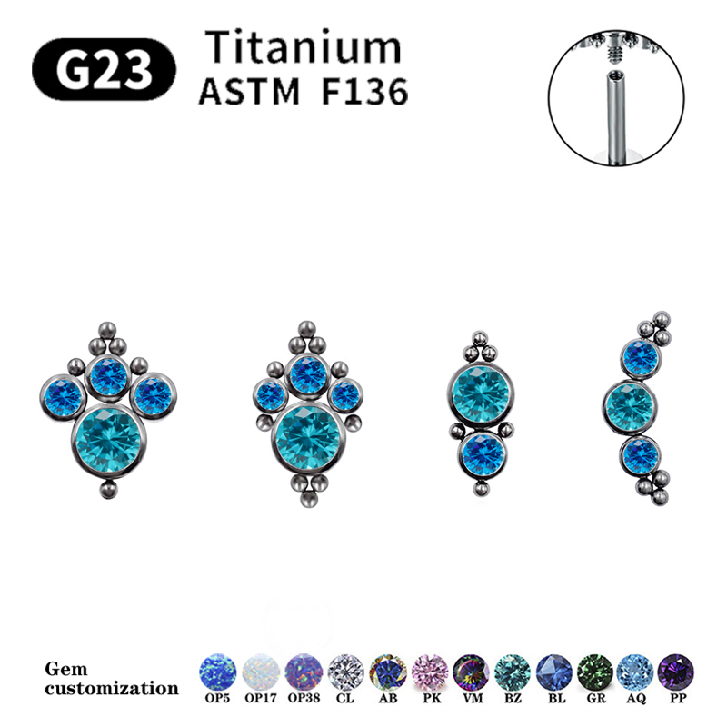Kolczyki sztyfty z tytanu G23  – Body Jewelry Labret recenzja i cena