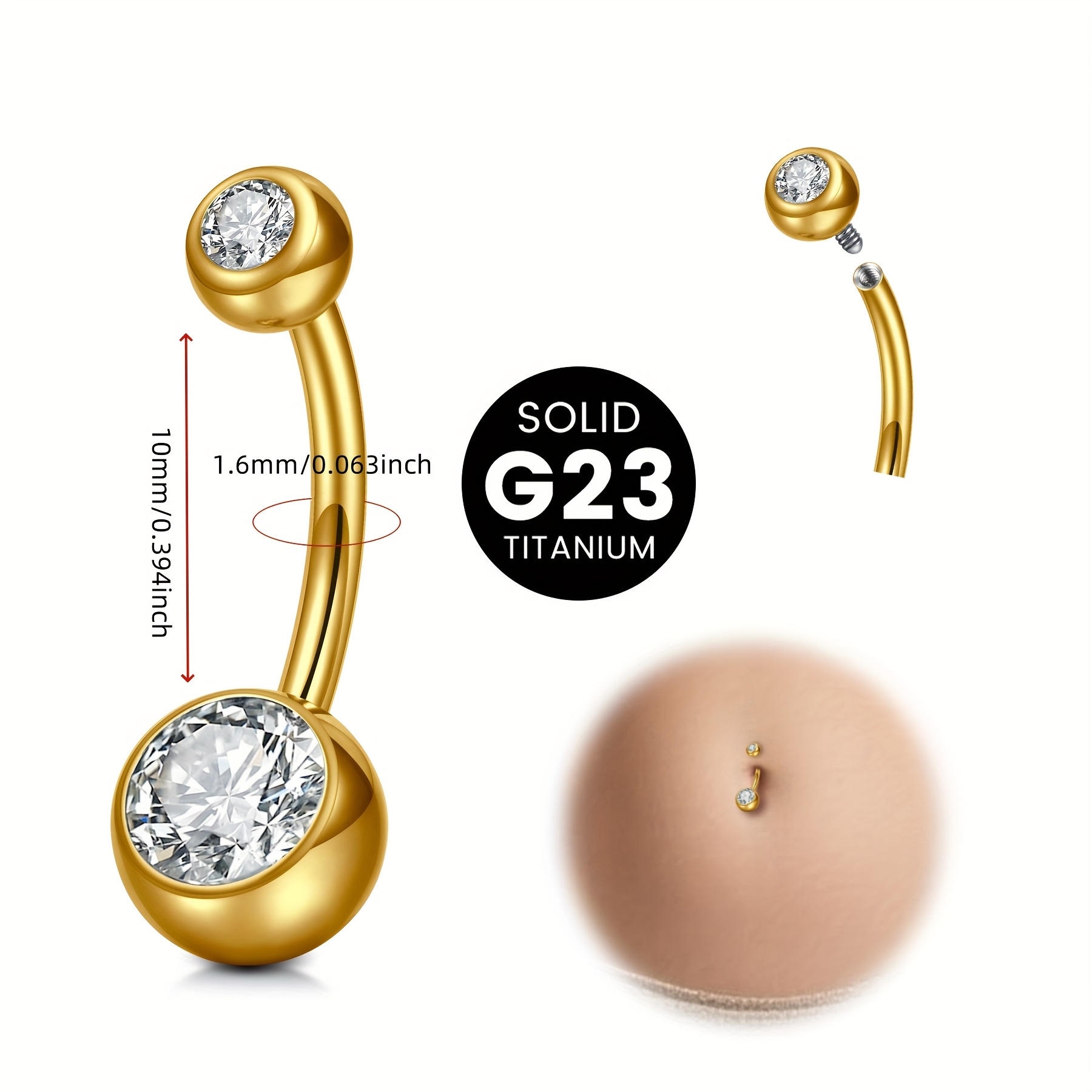 Kolczyk do pępka damski ze sto – Body Jewelry High End recenzja i cena