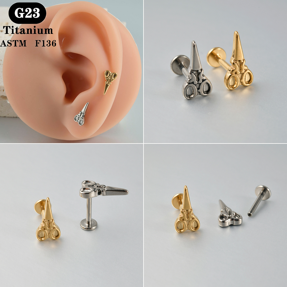 1PC ASTM F136 Titanium Labret  – Body Jewelry Labret recenzja i cena