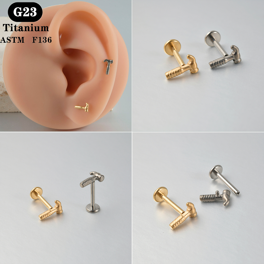 1PC ASTM F136 Titanium Labret  – Body Jewelry Labret recenzja i cena