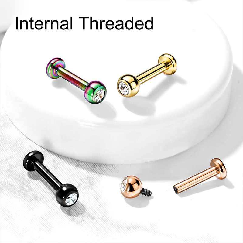 Kolczyk do piercingu ze stali  – Body Jewelry Labret recenzja i cena
