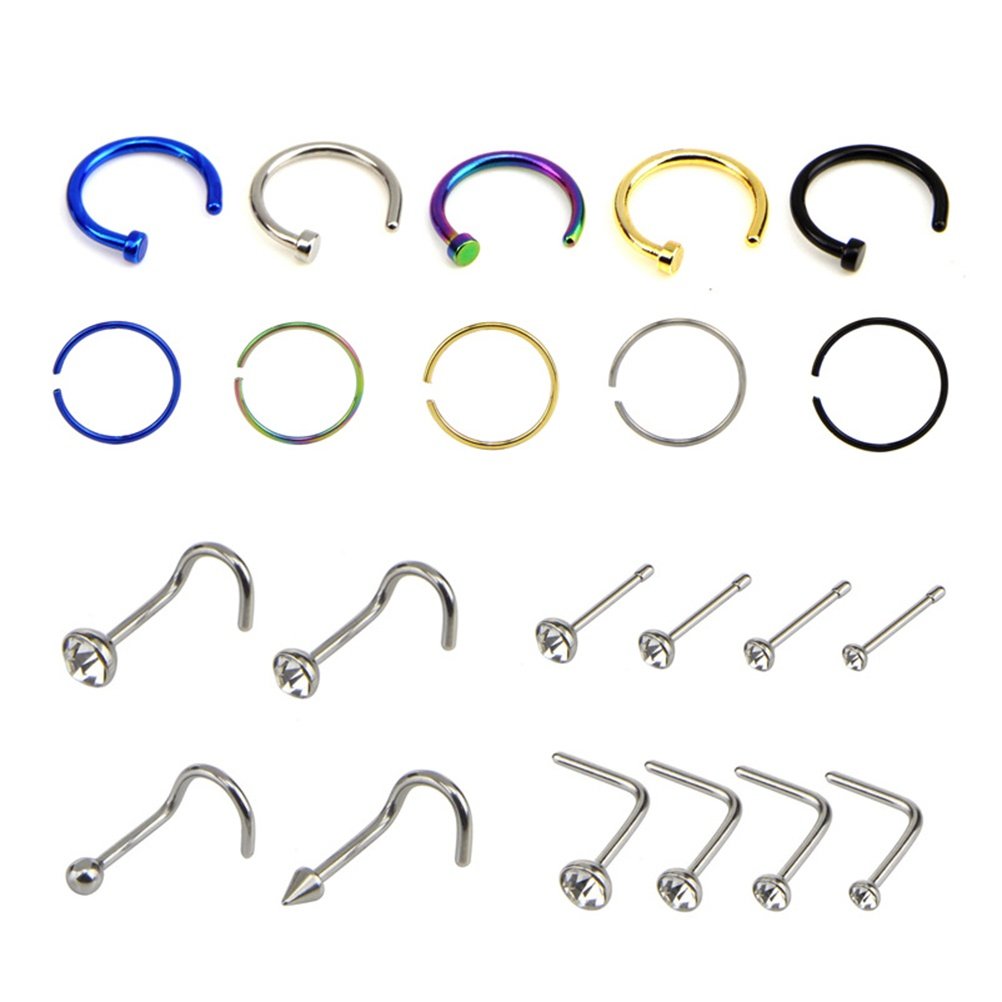 22-częściowy zestaw kolczyków  – Body Jewelry Ideas recenzja i cena