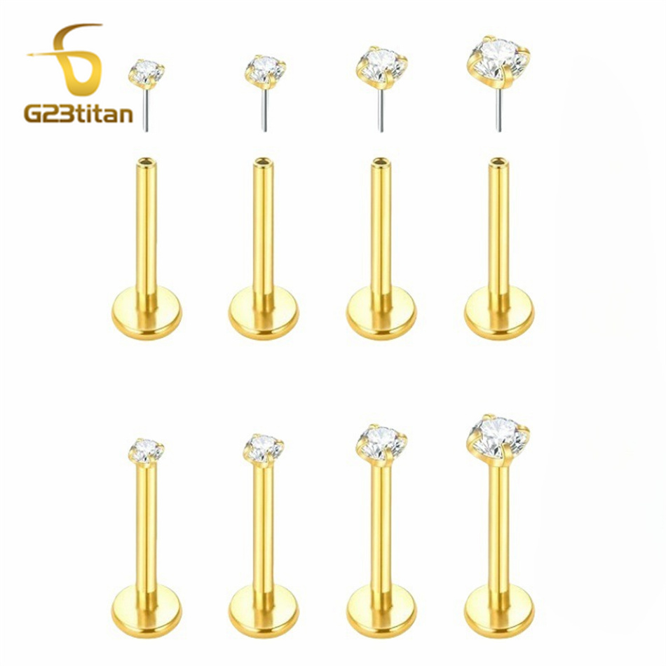 2 szt. Tytanowe kolczyki typu  – Body Jewelry Labret recenzja i cena