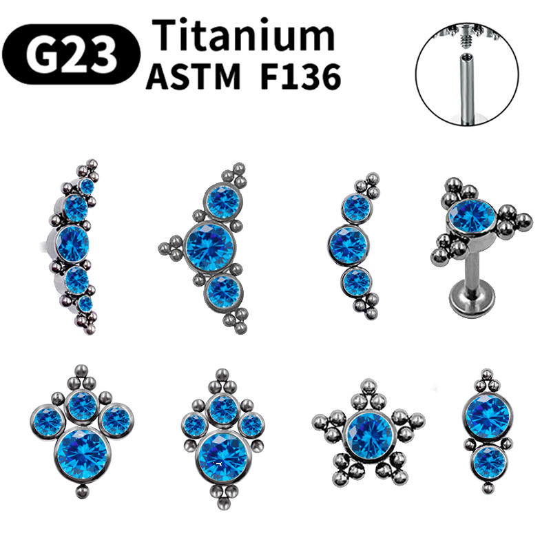 Kolczyki sztyfty z tytanu G23  – Body Jewelry Labret recenzja i cena