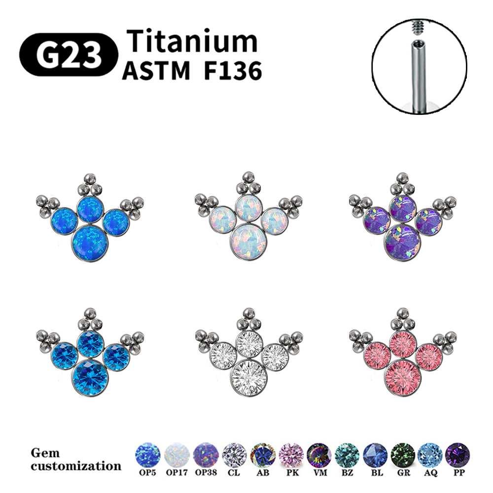Kolczyki sztyfty z tytanu G23  – Body Jewelry Labret recenzja i cena