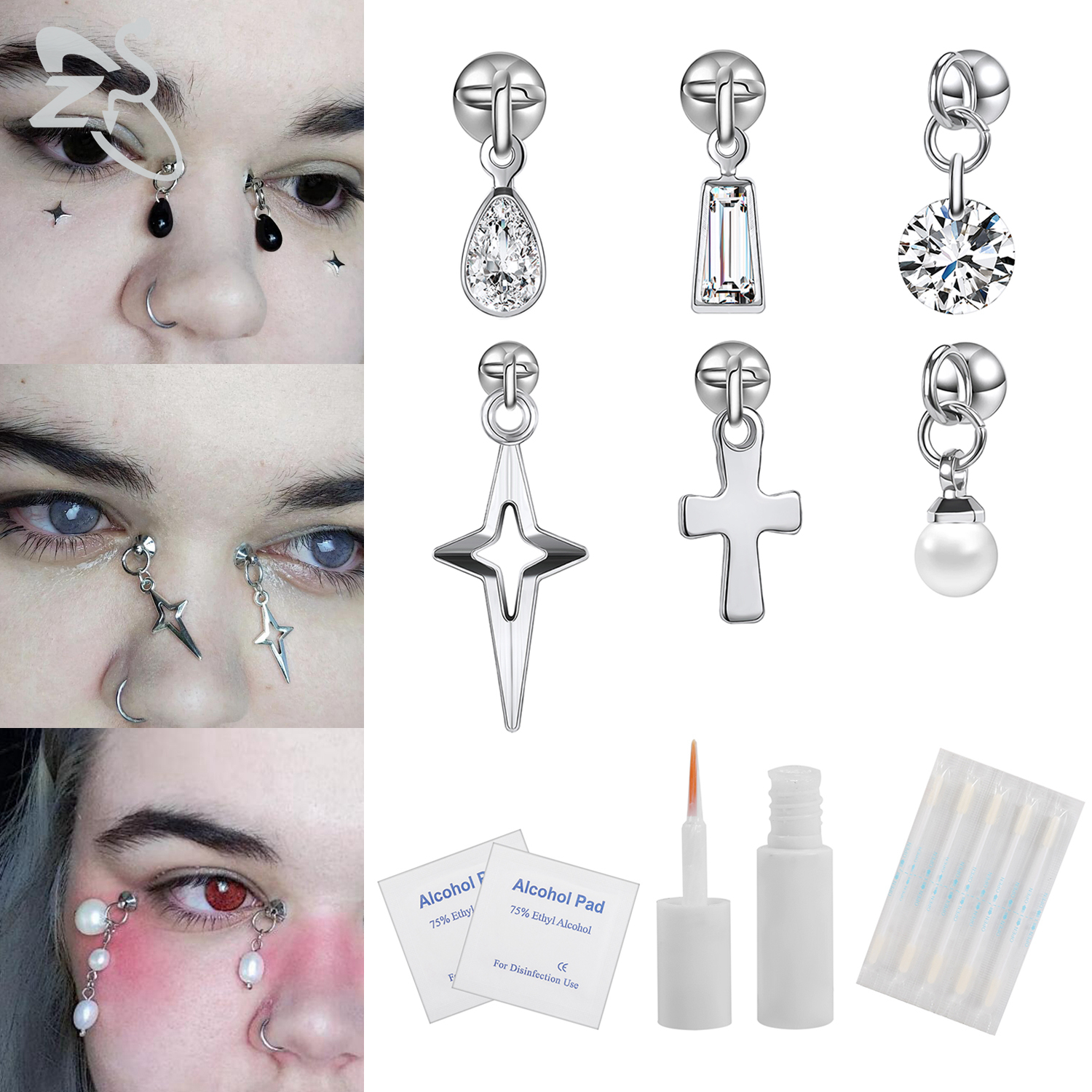 ZS 1 Zestaw Fałszywy Pierścień – Body Jewelry Labret recenzja i cena