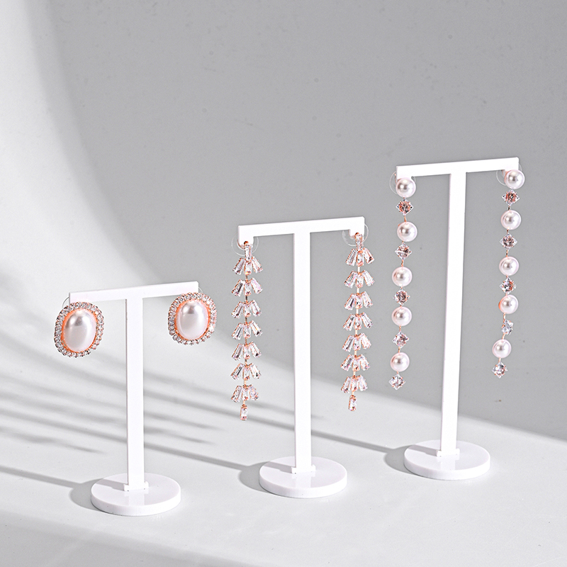 6 sztuk akrylowy czarny/biały  – Body Jewelry Display recenzja i cena