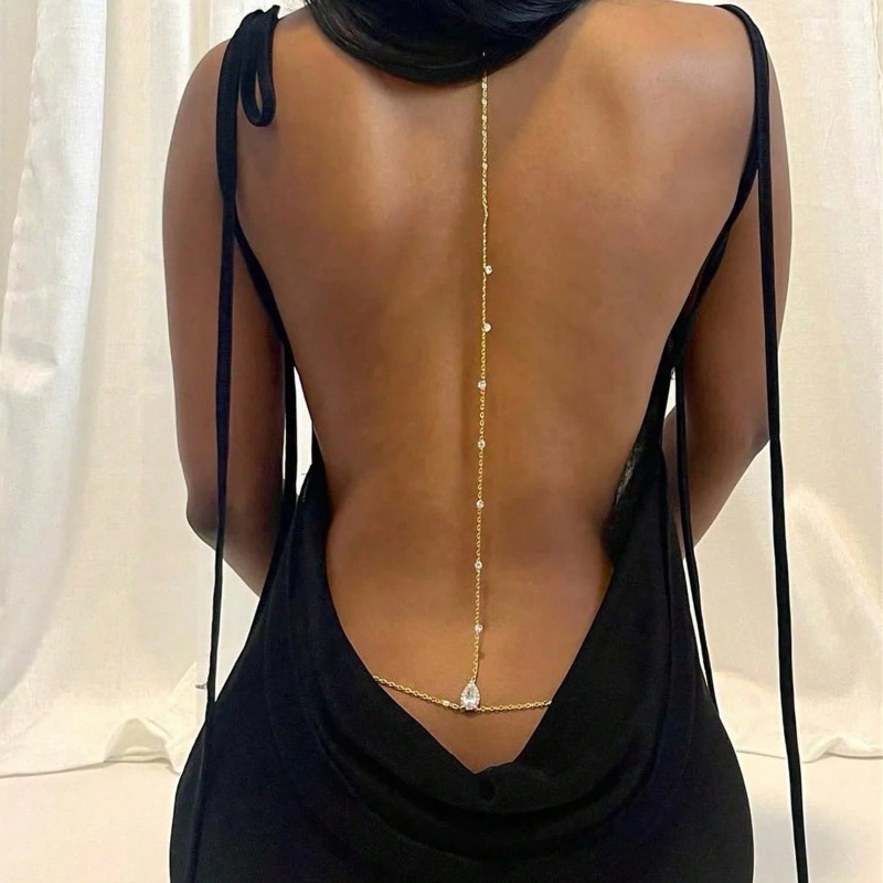 Panna młoda Backless Rhineston – Body Jewelry Dress recenzja i cena