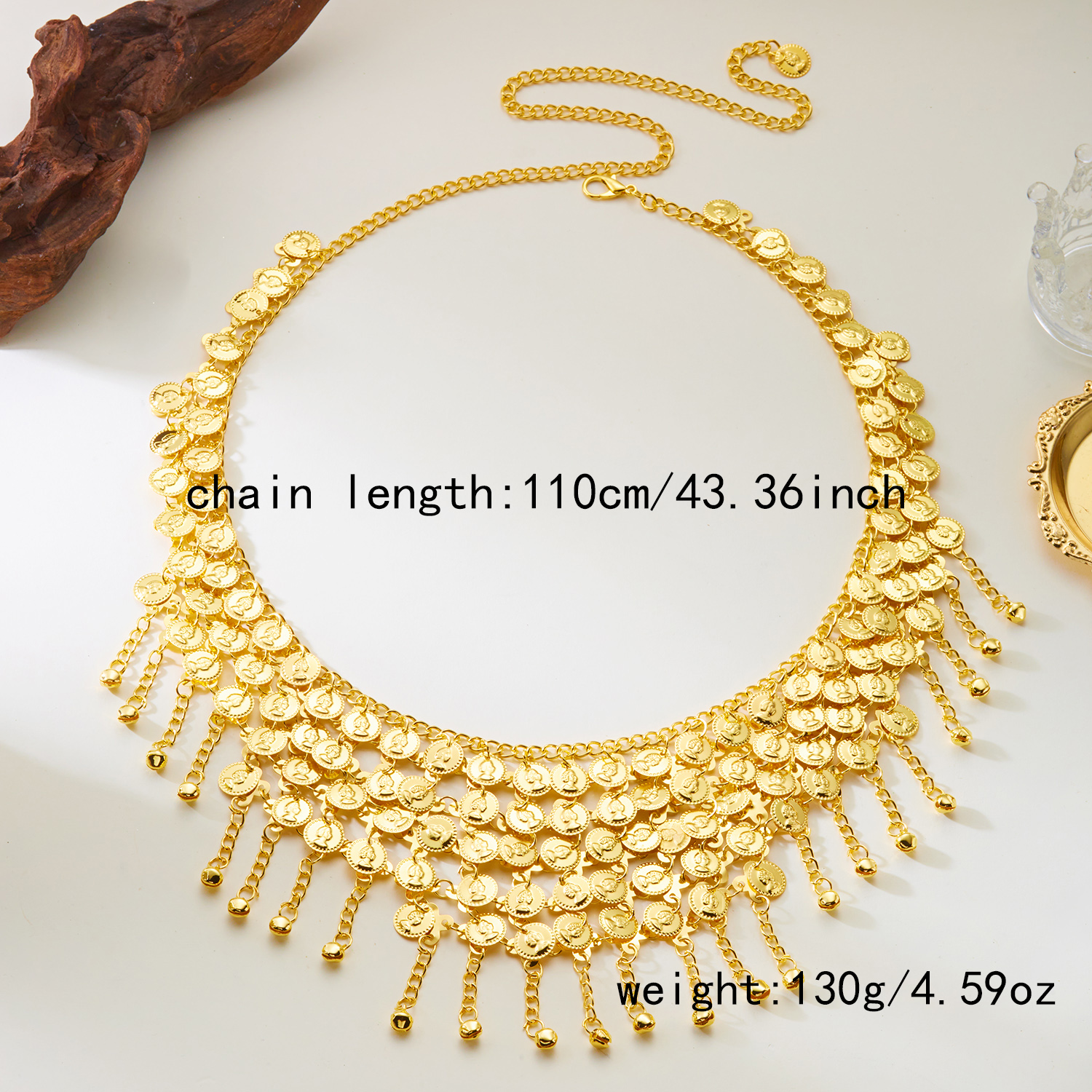 Bohemski okrągły łańcuszek na  – Body Jewelry High End recenzja i cena