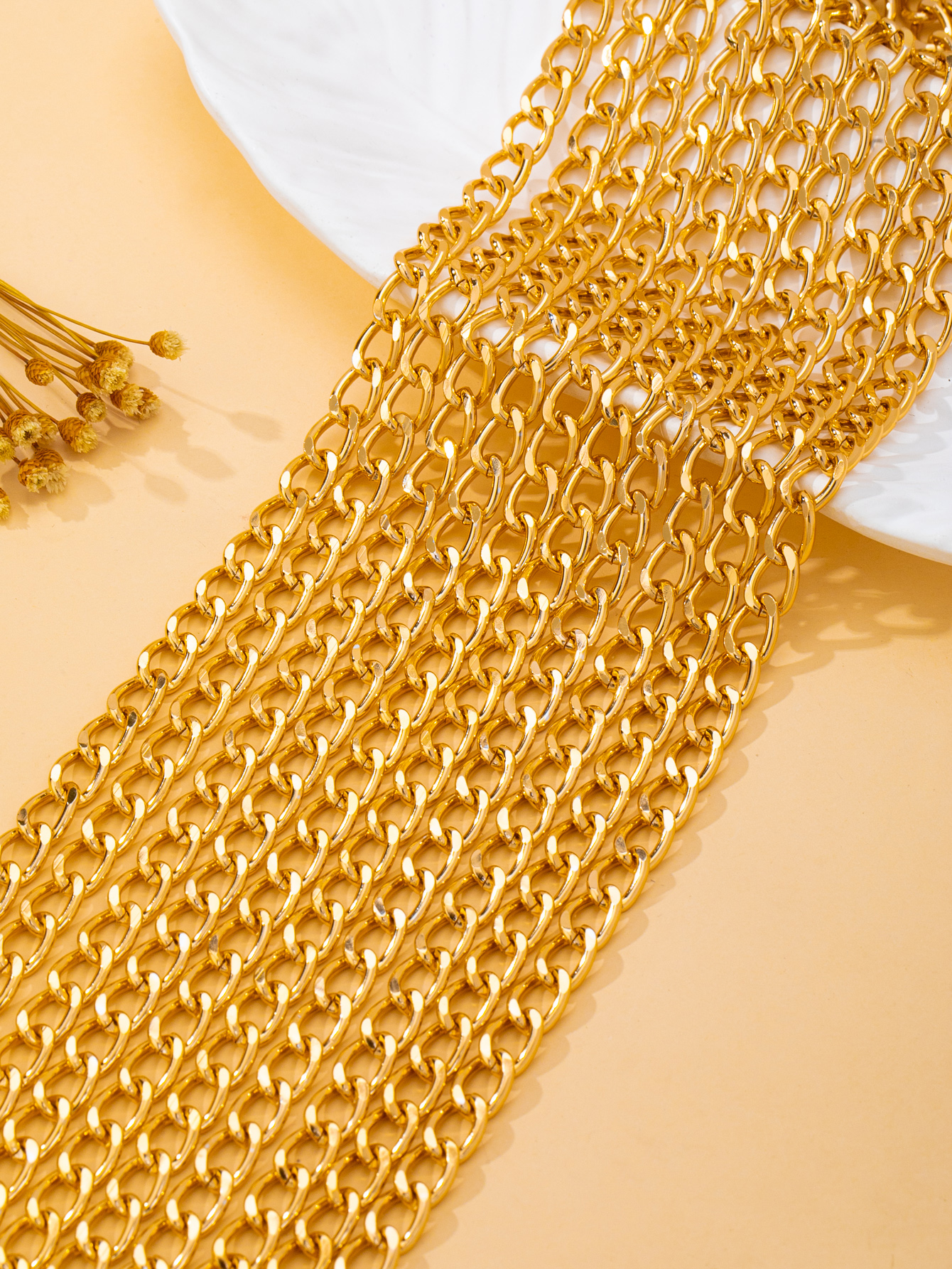 Wielowarstwowy złoty łańcuszek – Body Jewelry Hot recenzja i cena