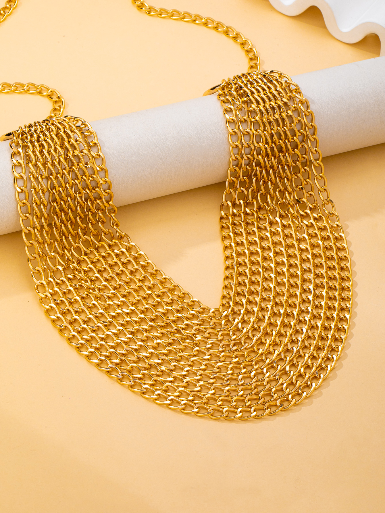 Wielowarstwowy złoty łańcuszek – Body Jewelry Hot recenzja i cena