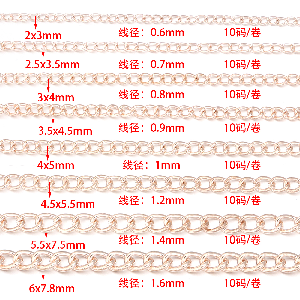 10 jardów/rolka Płaski łańcusz – Body Jewelry Necklace recenzja i cena